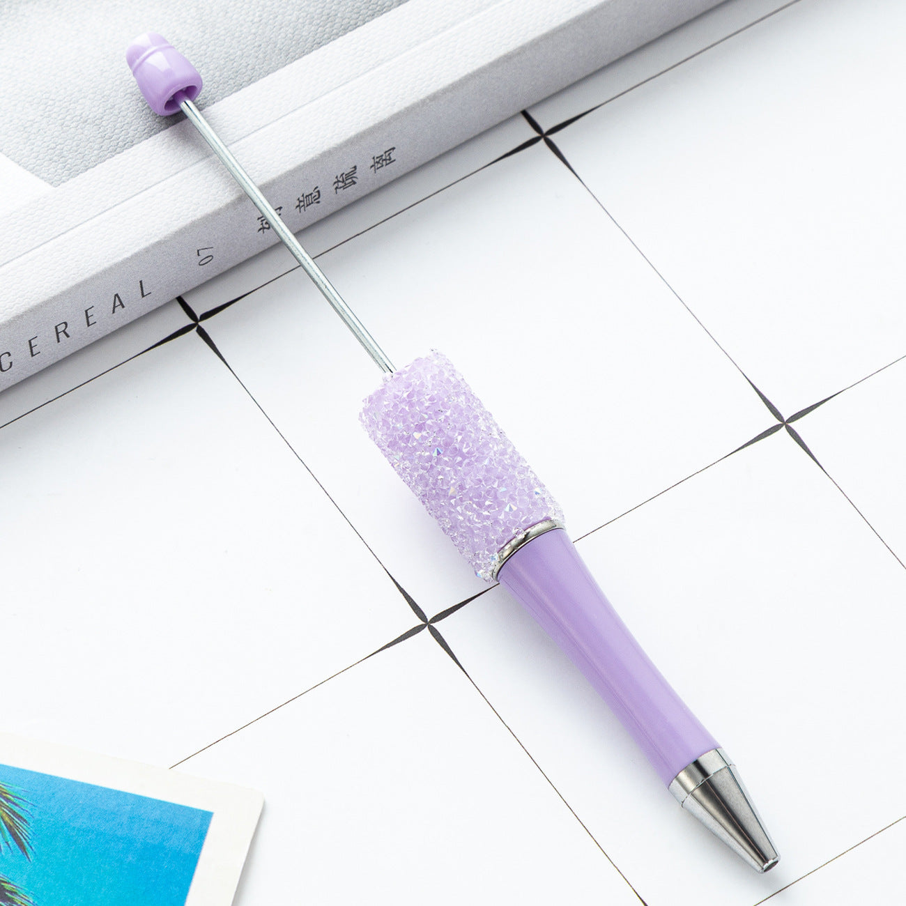 Wholesale Random 100pcs Beadable Pen Sugar Beadable Pens Rhinestone DIY Pens