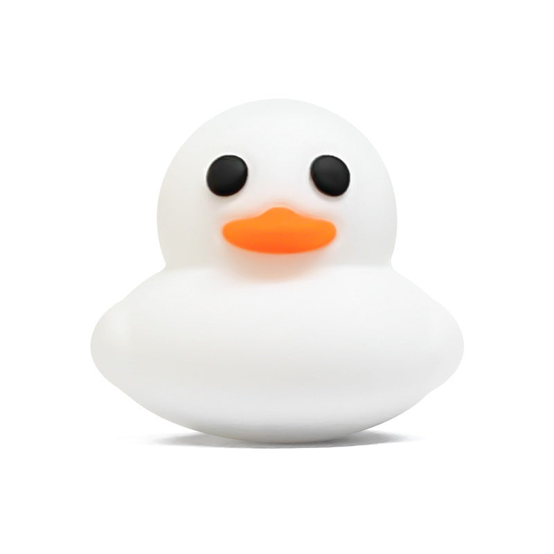 Wholesale 10pcs 3D Pure Color Little Yellow Duck Stereo  Focal Beads