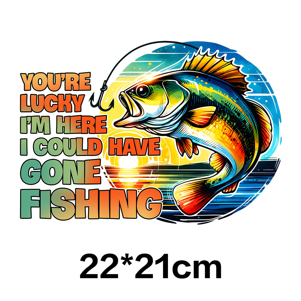 Wholesale Fishing UV DTF Ready to Press Transfers Wraps