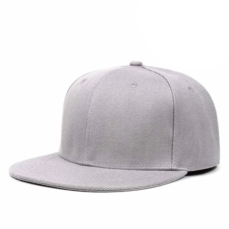 Wholesale Back Closure Full Wrap Fashion Solid Color Flat Brim Baseball Cap