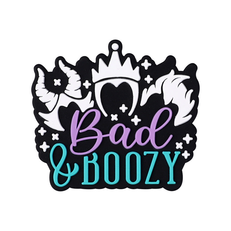 Wholesale 20pcs New cartoon letter silicone beads diy bracelet necklace loose beads accessories