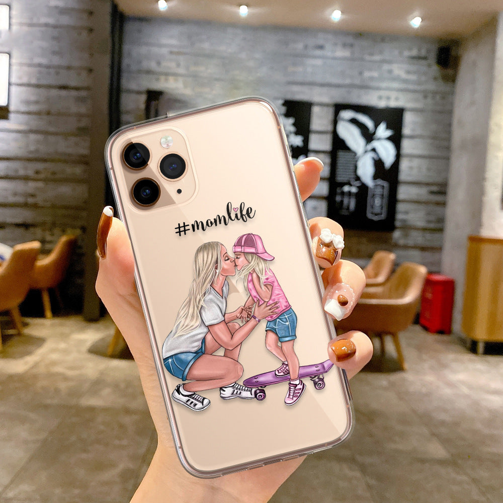 Wholesale Fashion Mom and Child Family TPU Phone Cases