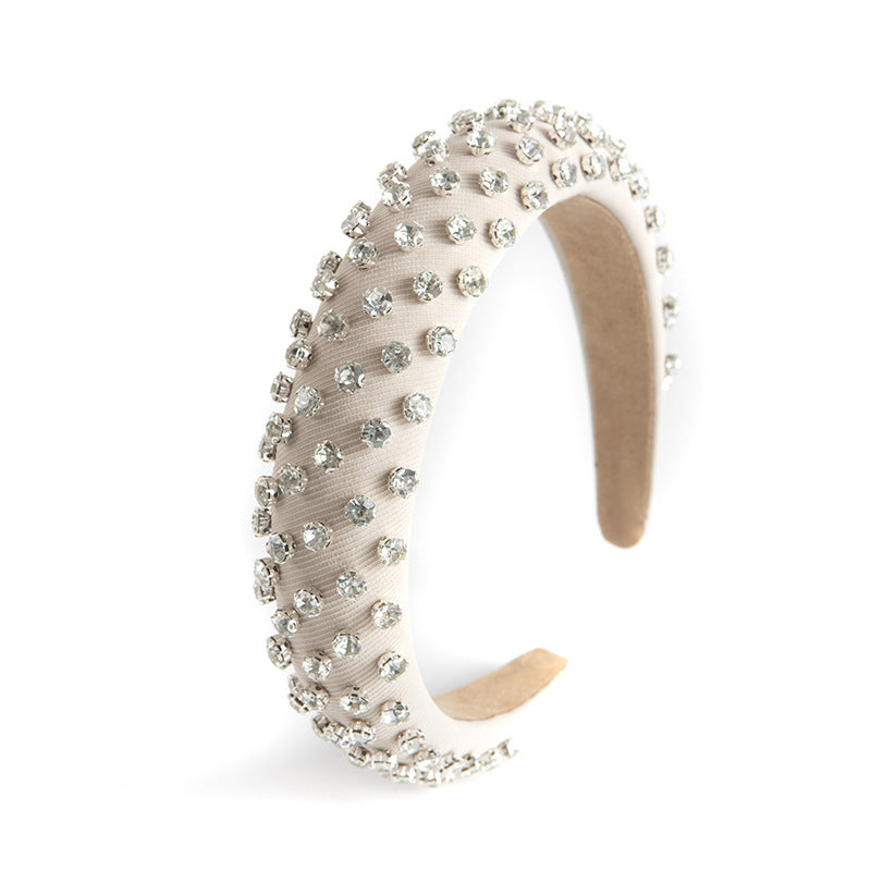 Wholesale Diamond-encrusted Wide-brimmed Headband