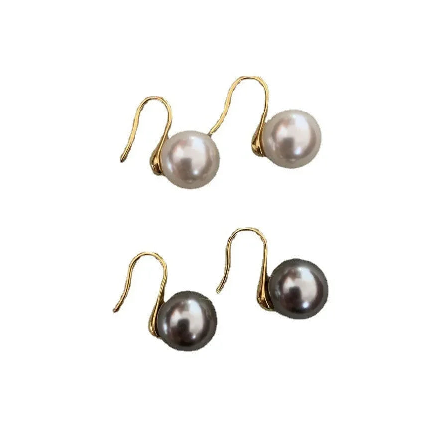 Wholesale Simple Retro Silver Gold Plated Earrings