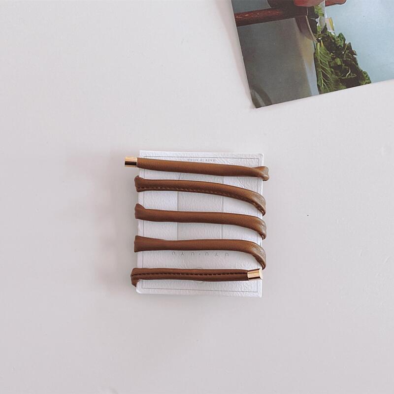 Wholesale Leather Outing Personality Temperament Simple Ribbon Tie Hairband