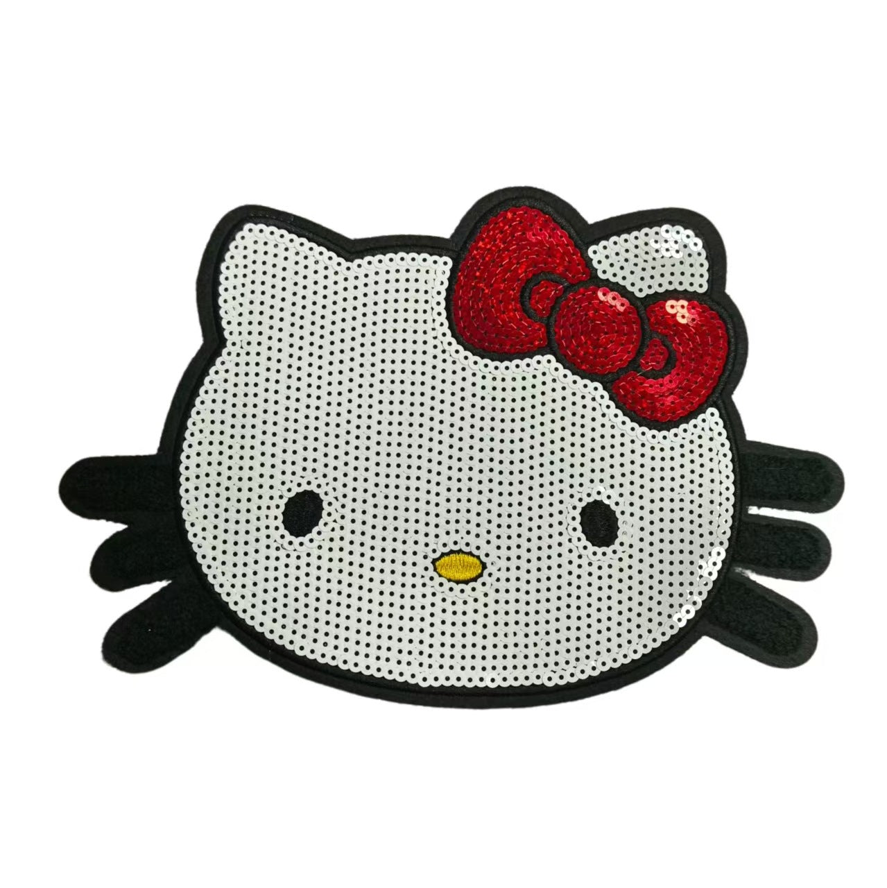 Wholesale Cat Design Large Embroidered Patch White Towel Embroidery Fashion Decorative Accessory For Coats Gift OLY Exclusive