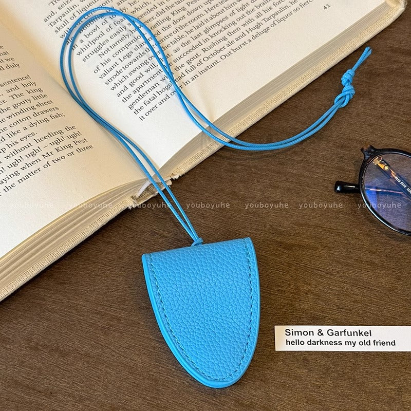 Wholesale Dopamine leather magnetic neck hanging glasses bag necklace