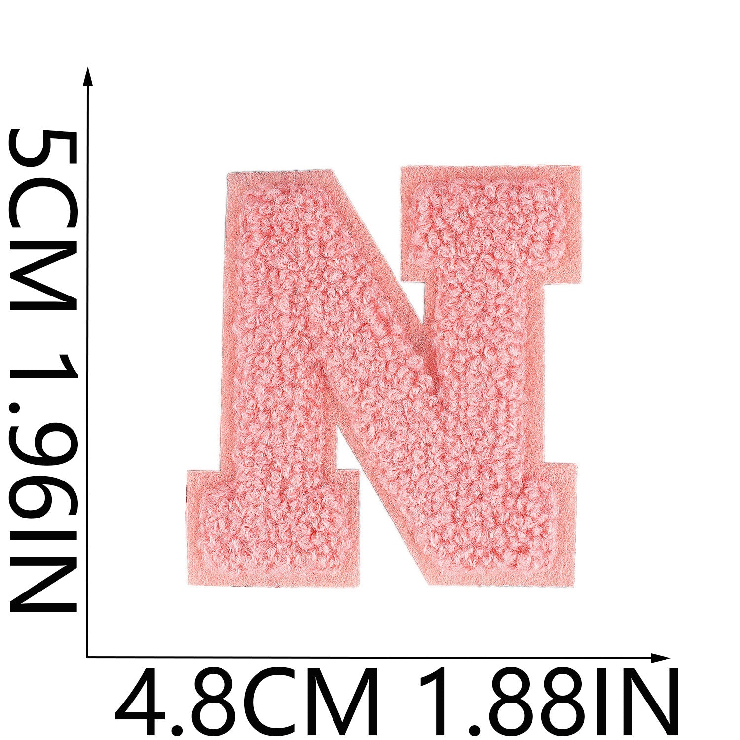 Wholesale Embroidered fabric patch hat and bag decoration A-Z English letter  DIY Patches