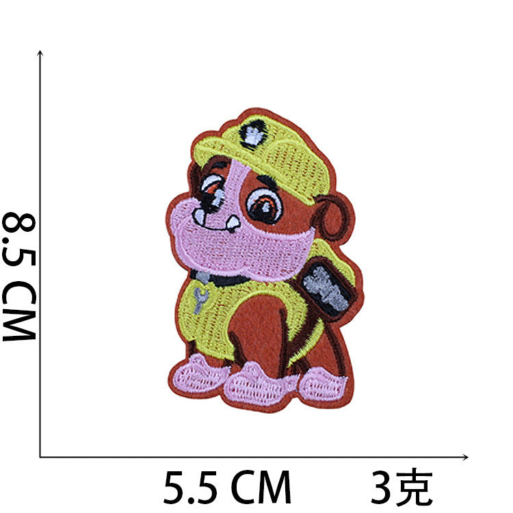 Wholesale Stylish Cartoon Dog Embroidered Patches For Clothing Bags And Laptop DIY OLY Exclusive