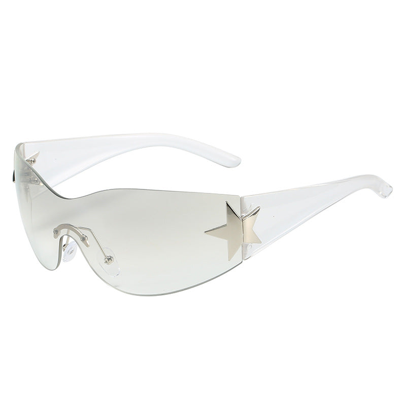 Wholesale One-piece Five-pointed Star Sunglasses