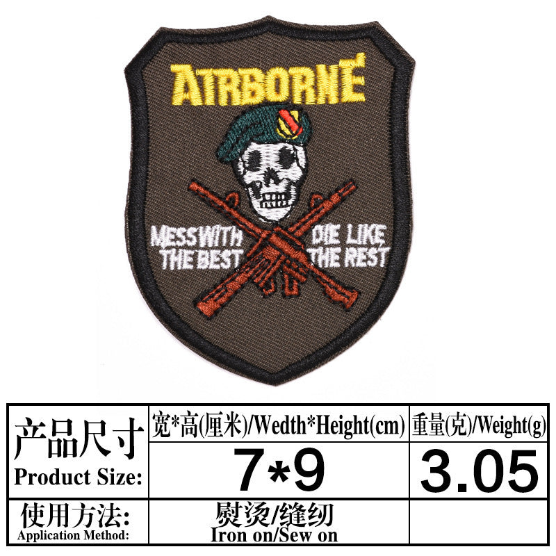 Wholesale Space Astronaut Embroidered Patches 9Pcs Rocket Ship Planet Skull Cloth Badges Iron On Sew On DIY Fashion Accessory