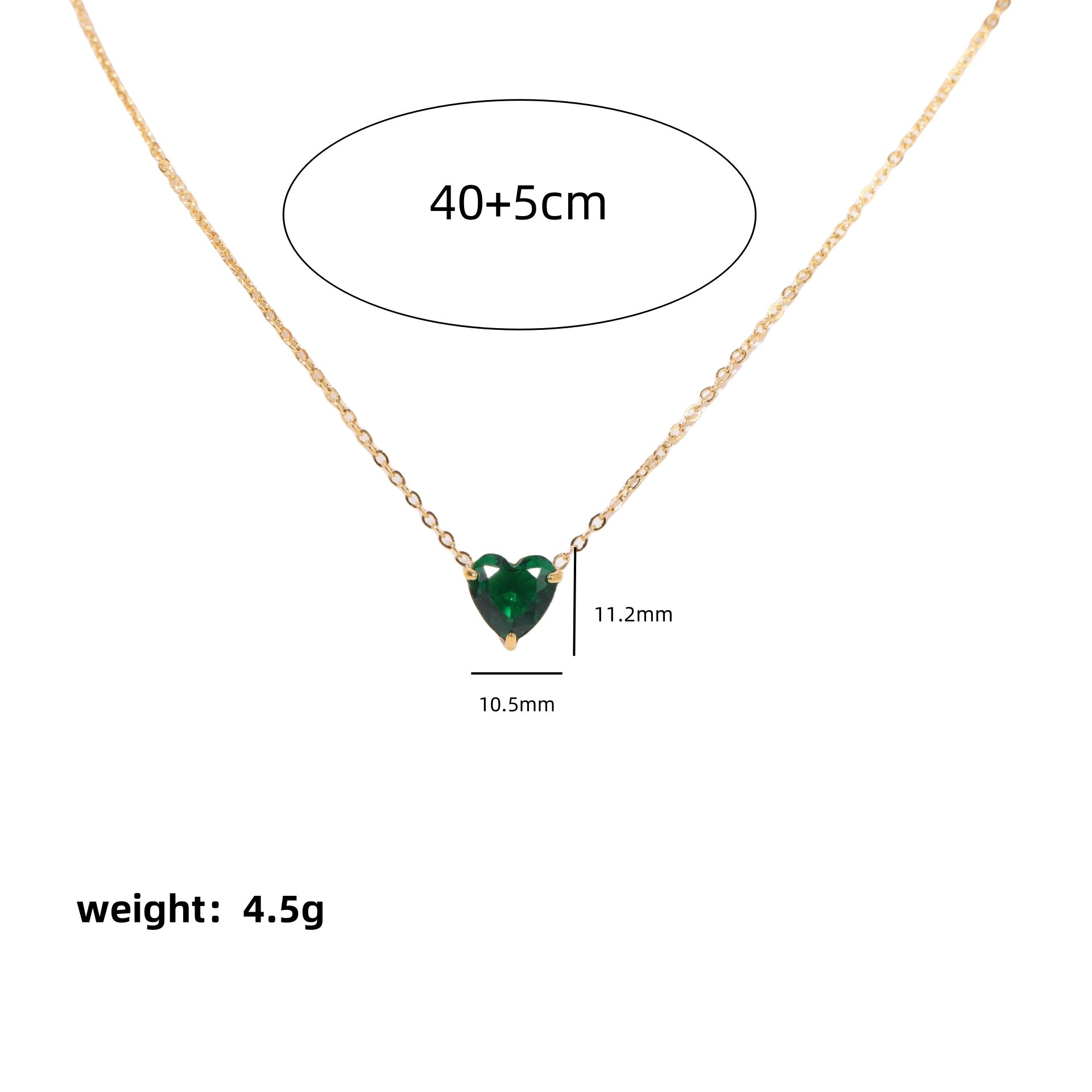Wholesale Trendy 12 Month Birthstones Heart Pendant Necklace Titanium Steel O Shape Chain Everyday Jewelry Accessory For Boutique Resale