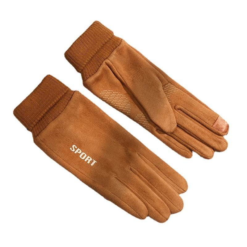 Wholesale Autumn and Winter Suede Gloves