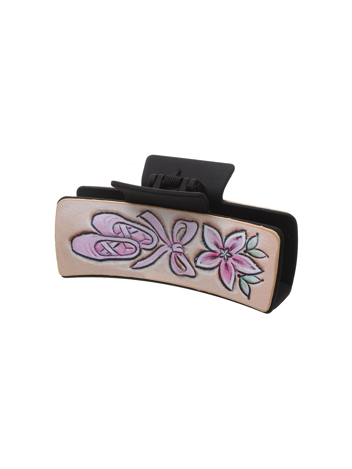 Wholesale Western Cactus Sunflower Faux Leather Hair Claw Clip Fashion Accessory Gift Boutique Resale
