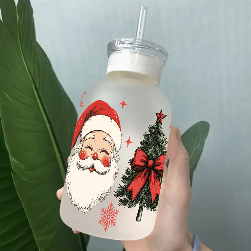 Wholesale Red Christmas Cartoon Series  16oz Cup UV DTF Wraps