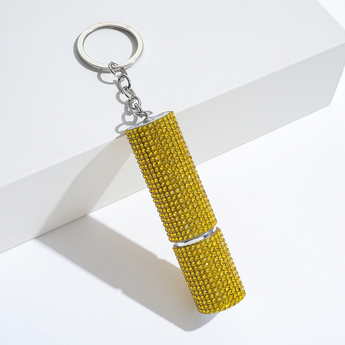 Wholesale Colorful Leopard Print Rhinestone Perfume Bottle Portable Multifunctional Keychain