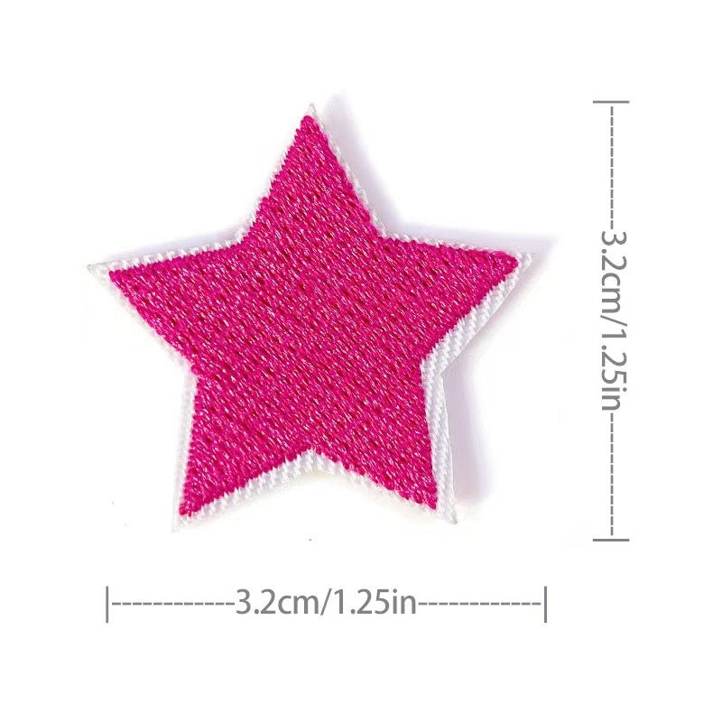 Wholesale Embroidered Star Patches 36 Pack Sew On Appliques For Clothing And Towels Fashion Accessory DIY Gift Resale
