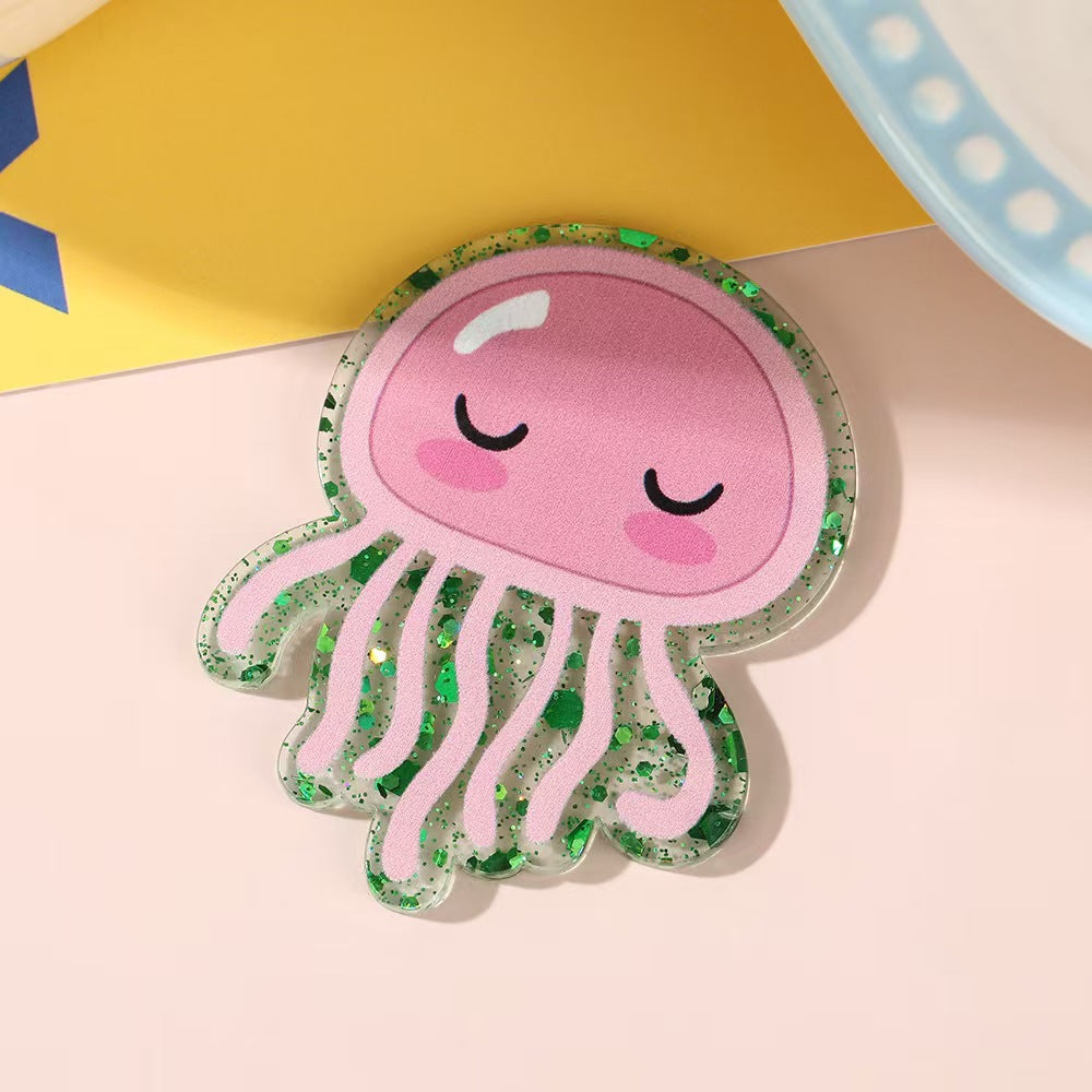 Wholesale 10pcs Funny animal cartoons Acrylic Flatback