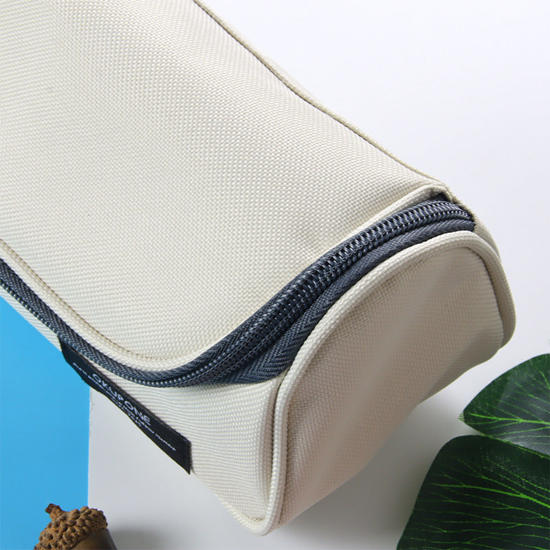 Wholesale Large Capacity Double Zipper Oxford Cloth Pencil Case