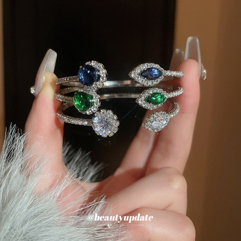 Wholesale Diamond Zircon Geometric Round Bracelet