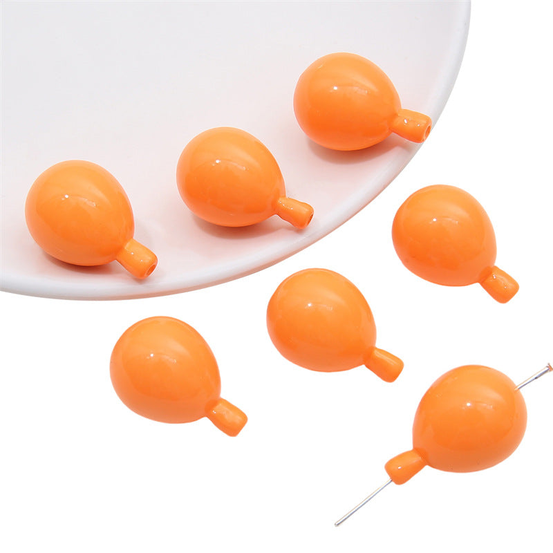 Wholesale Acrylic Solid Color Through Hole Balloon Beads