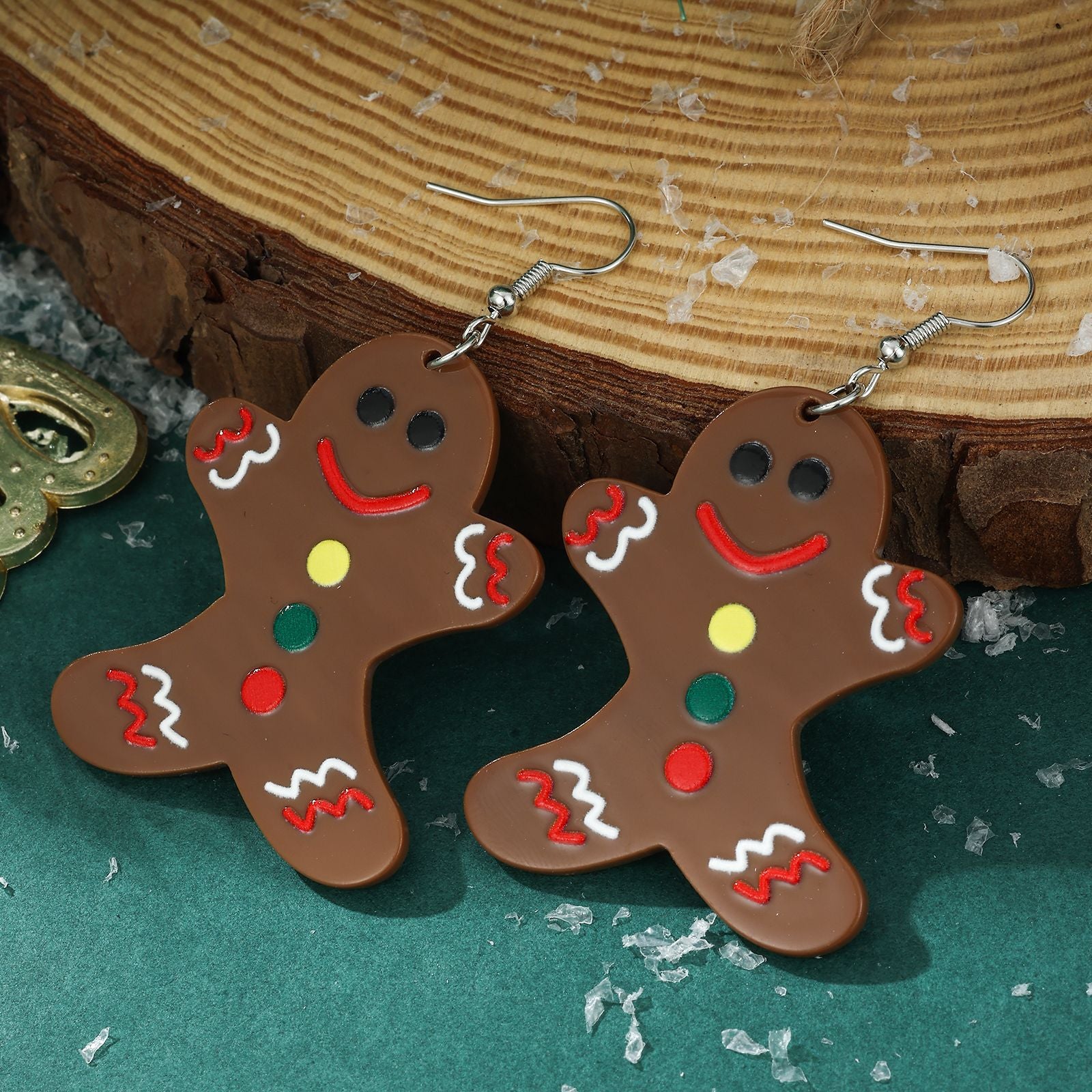 Wholesale Christmas Santa Snowman Bell Earrings For Women Zinc Alloy Party Wear Fashion Accessory