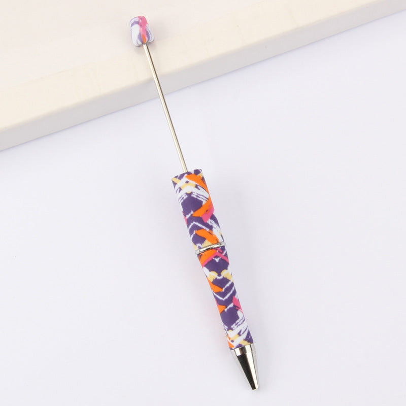 Wholesale Beadable Pens DIY for Beaded Cow Leopard Print Plastic Pen