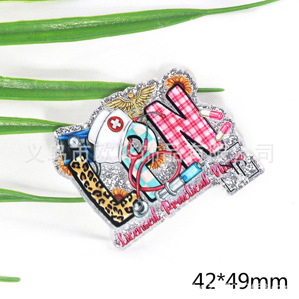 Wholesale 10pcs Pink Teacher Stationery Acrylics