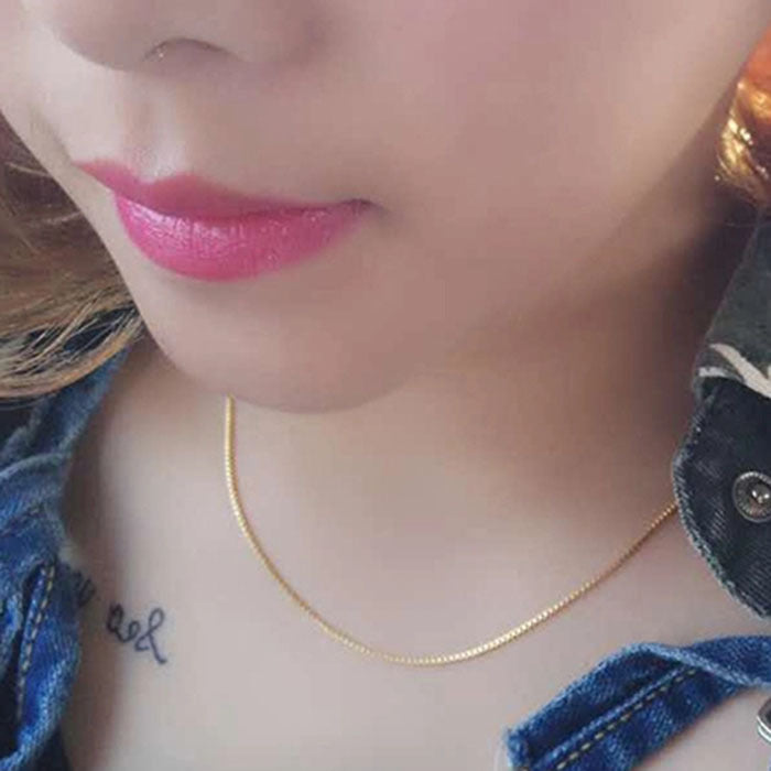 Wholesale Clavicle chain gold plated silver chain bare chain