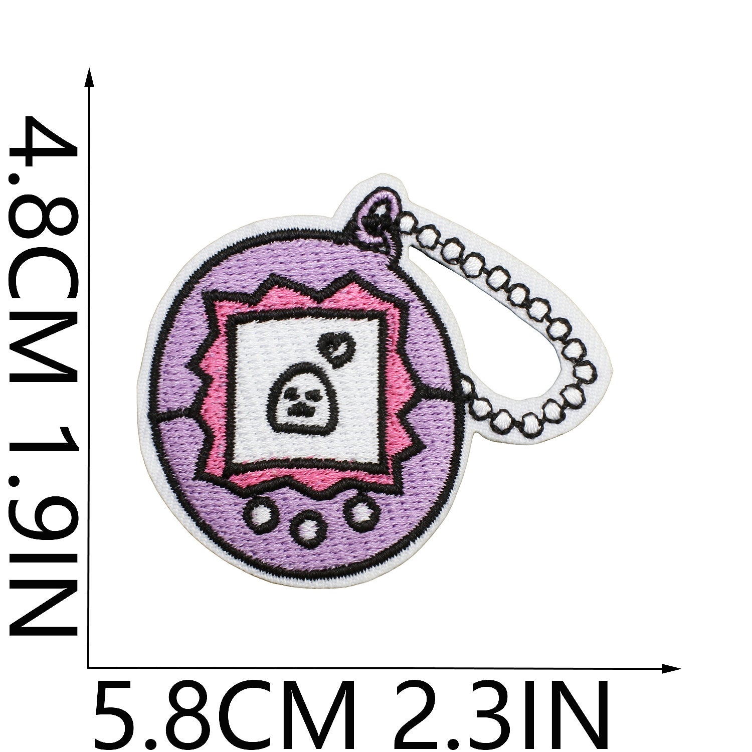 Wholesale Stylish Purple Eye Embroidery Patch Design Iron On Applique For Clothing DIY Fashion Accessory Gift