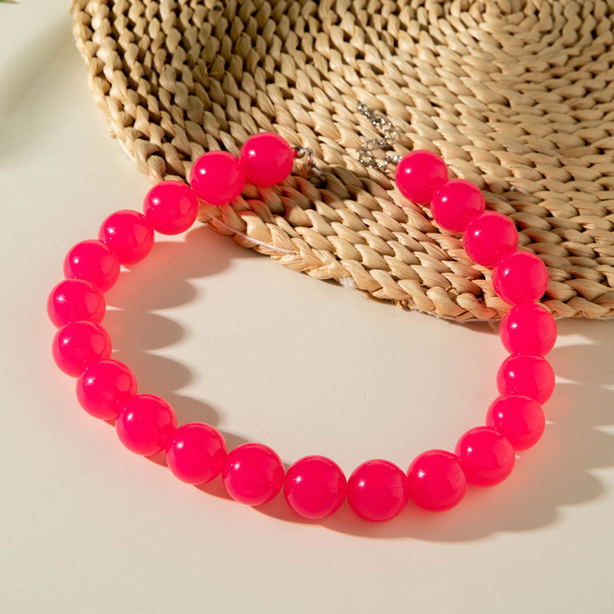 Wholesale Colorful Acrylic Beaded Necklace