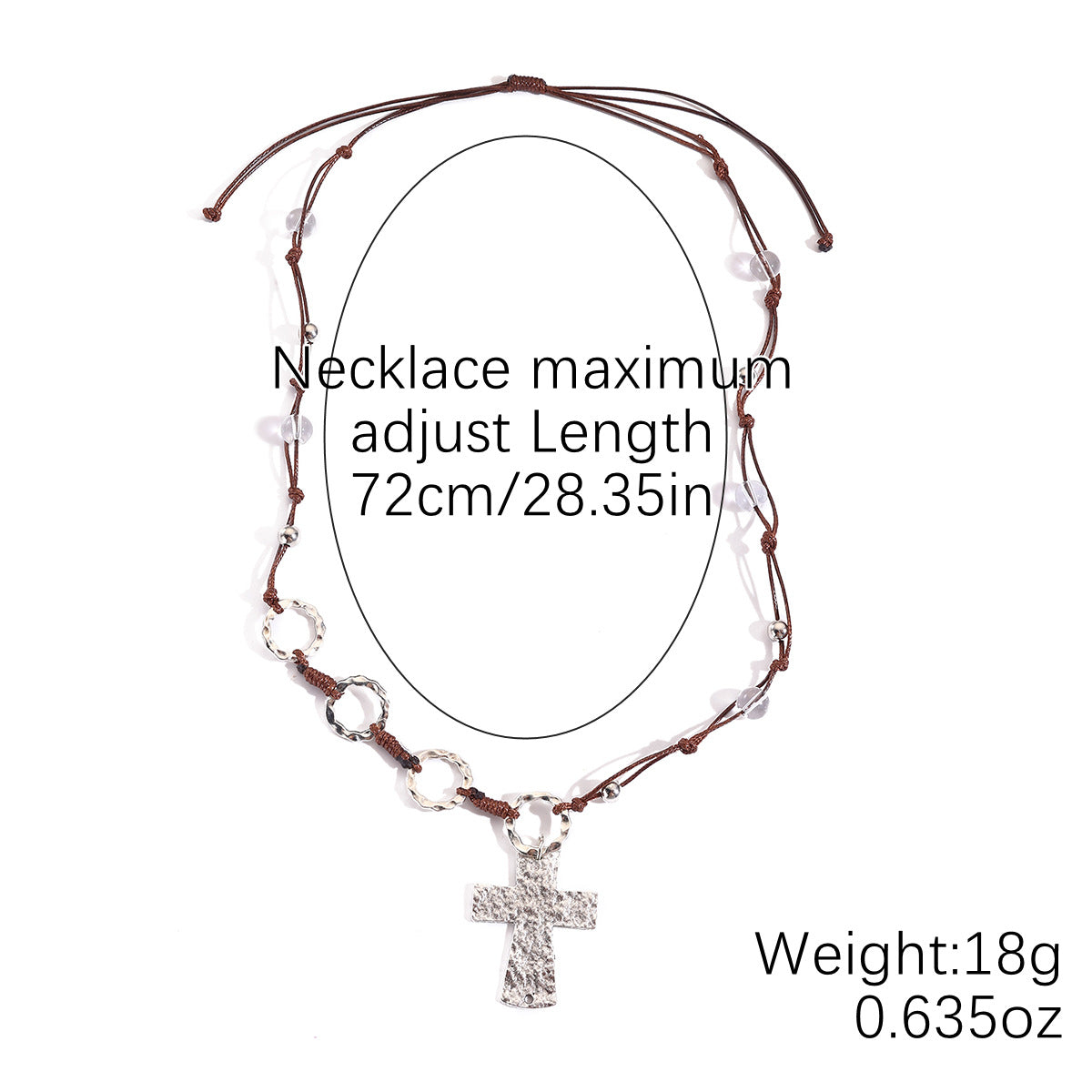 Wholesale Punk-style pearl and metal cross necklace