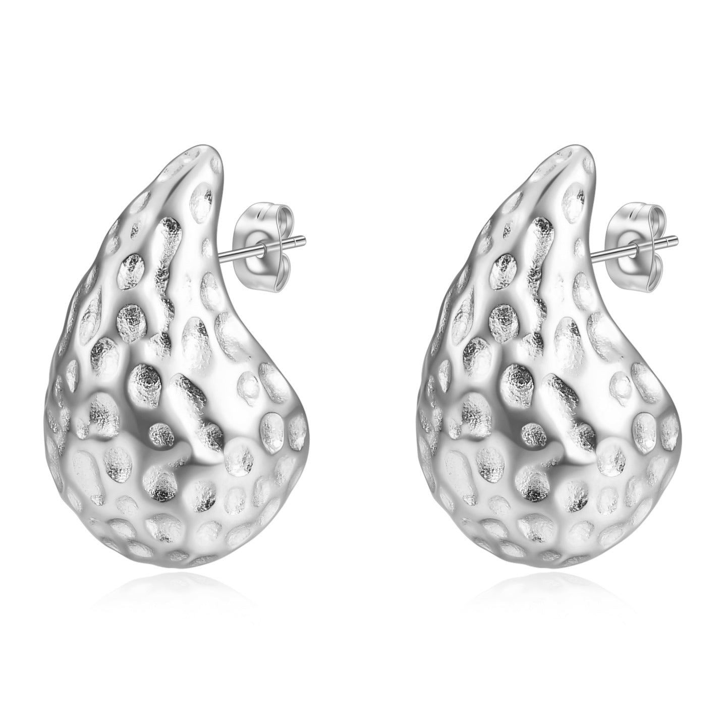 Wholesale 304 Stainless Steel Drop Pattern Earrings