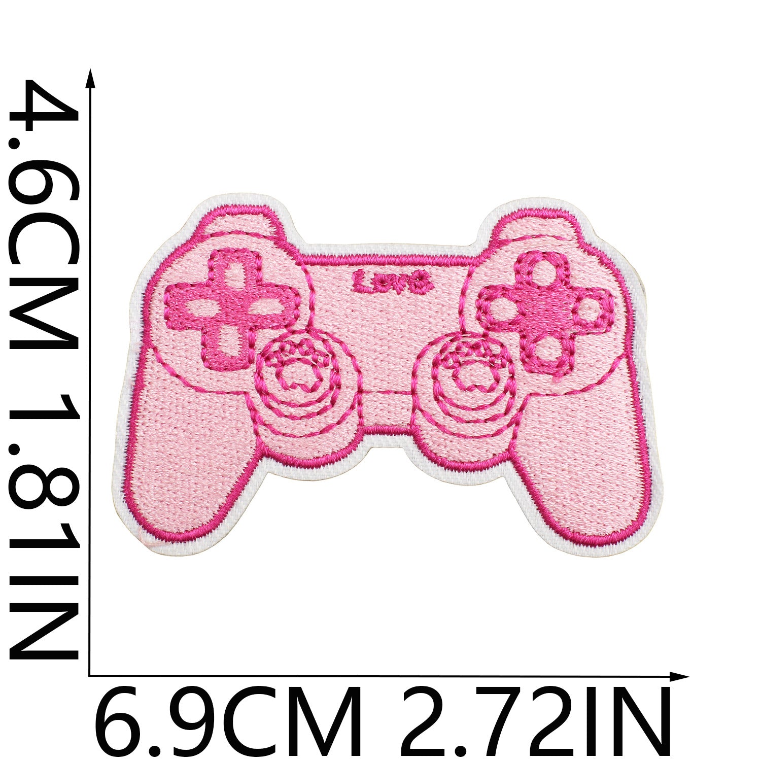 Wholesale Pink Python Embroidered Cloth Sticker