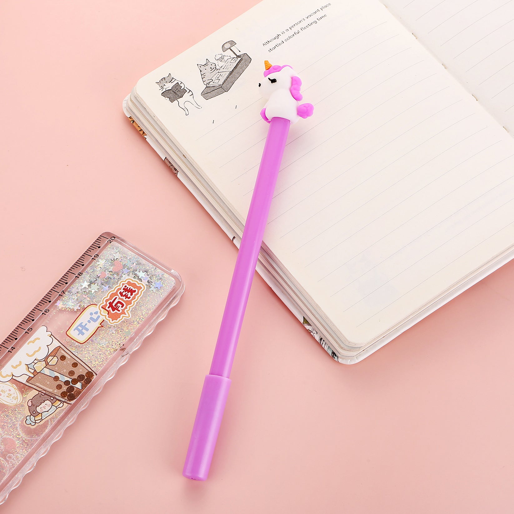 Wholesale Plastic Unicorn Gel Pen