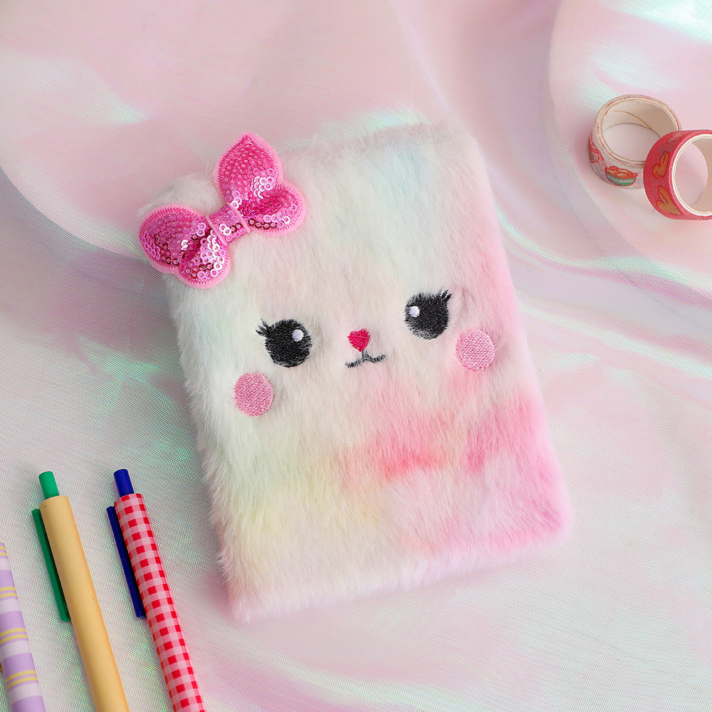 Wholesale Plush Cat Small Paper Diary
