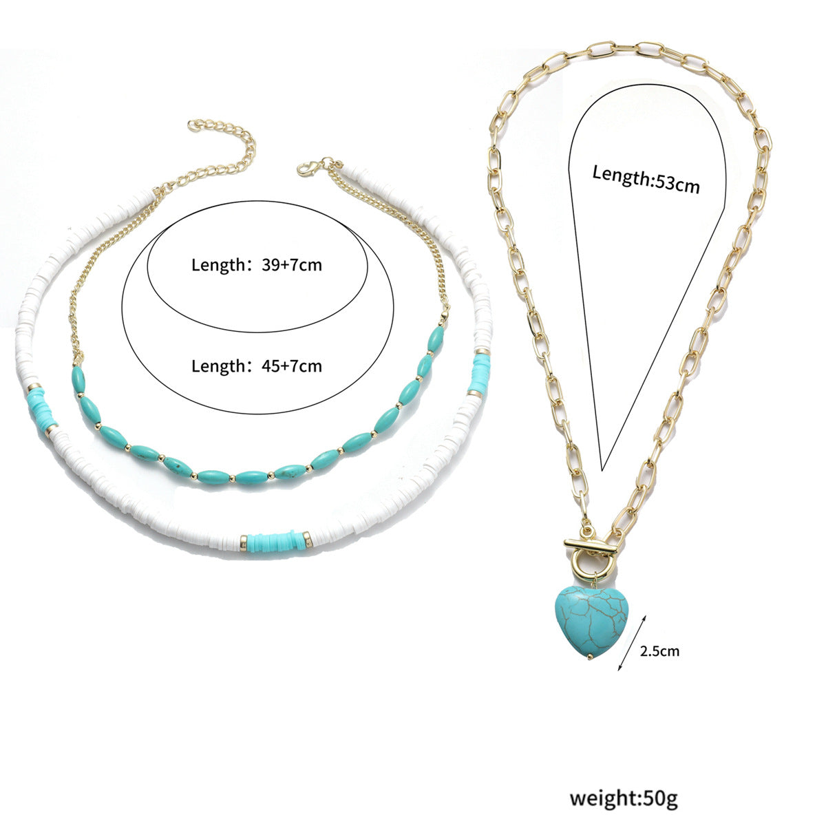 Wholesale Popular Vintage Pearl Pendant, Bohemian Ethnic Jewelry, Turquoise Necklace Earring Set