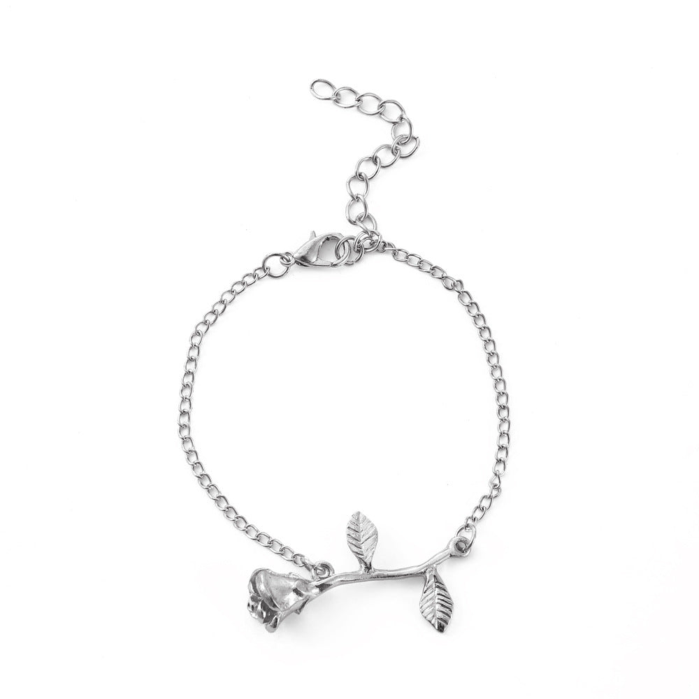 Wholesale Oil Drop Rose Clavicle Necklace Valentine's Day