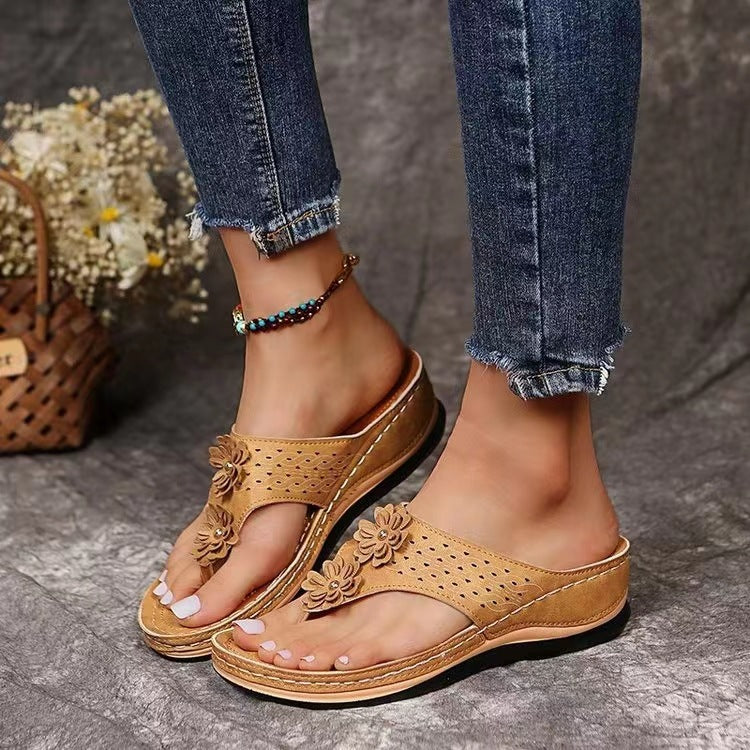Wholesale Women's Sandals Comfortable Wedge Slip-resistant Casual Beach Shoes