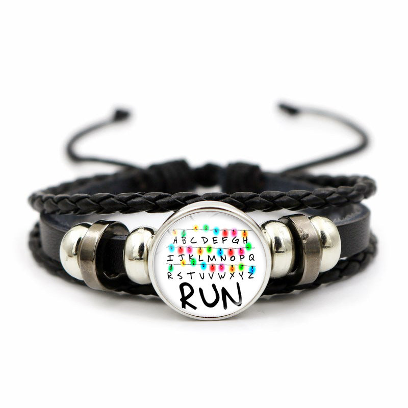 Wholesale Red Monster Time Stone Weaving Bracelet OLY Exclusive