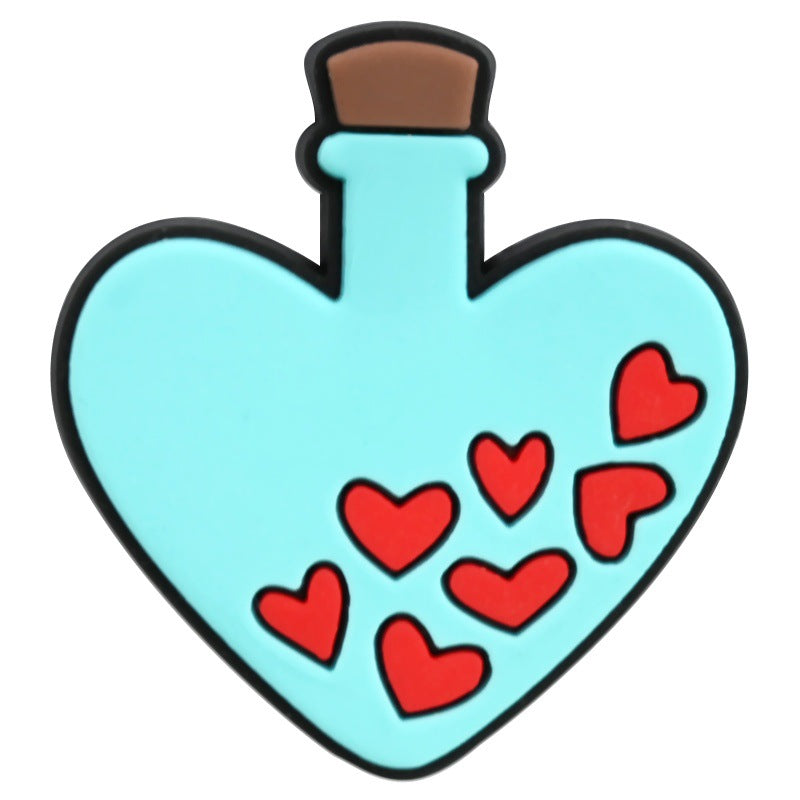 Wholesale Random 100pcs Valentine' s Day Series Blue Cartoon Croc Charms