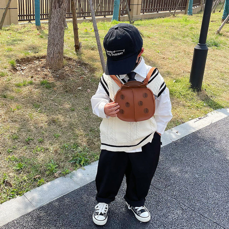 Wholesale Seven Star Ladybug Back Shoulder Kids Bag