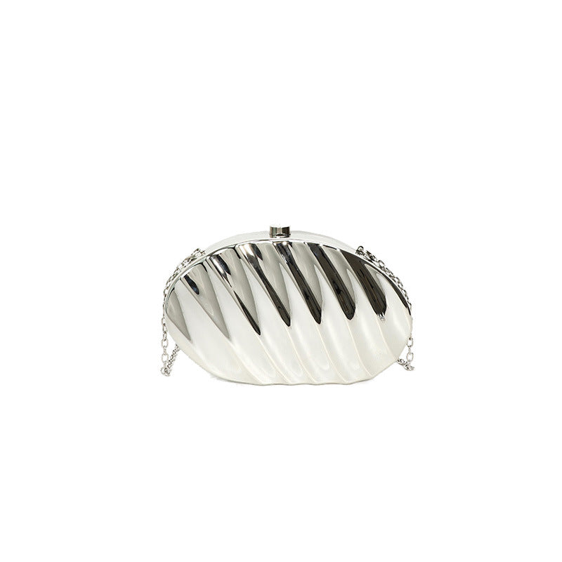 Wholesale Acrylic shell leaf shaped bag evening bag shoulder crossbody box bag