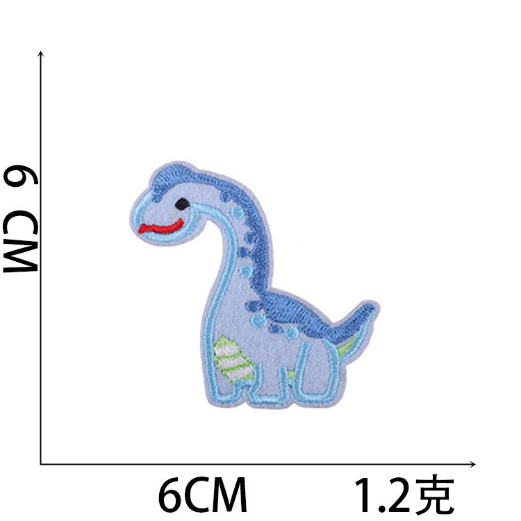 Wholesale Cute Dinosaur Embroidered Patches For Kids Clothing Iron On DIY Fashion Accessory