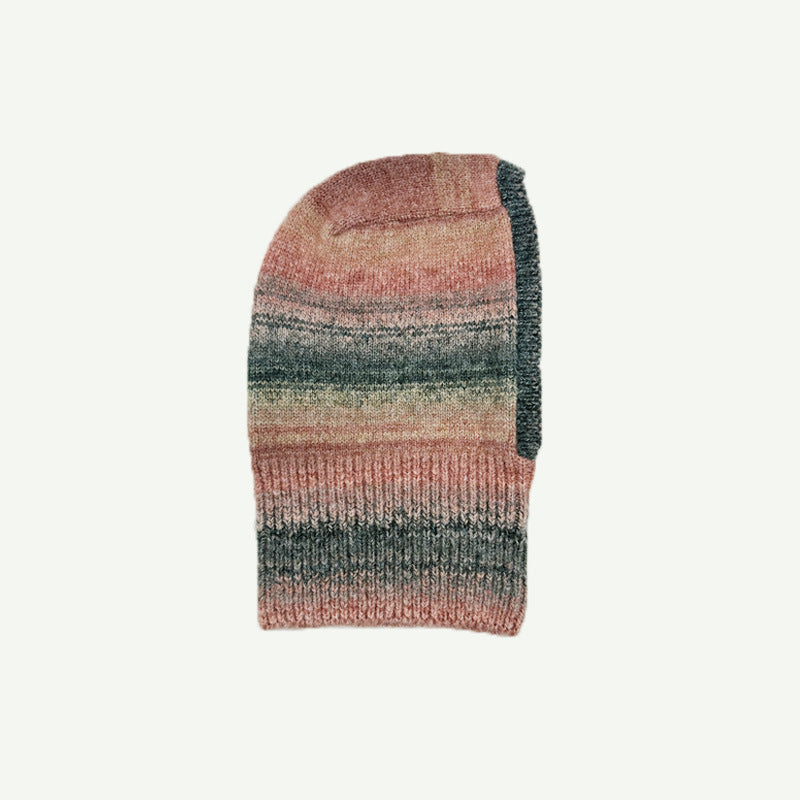 Wholesale Niche Gradient Knitted Balaclava Hat