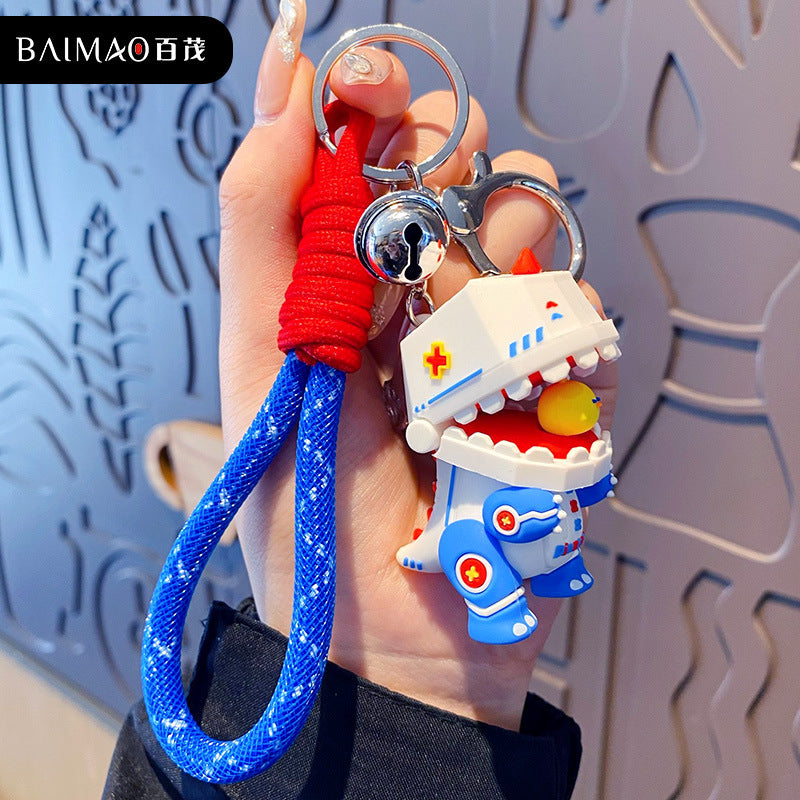 Wholesale Cartoon Dinosaur Bracelet Resin Keychains