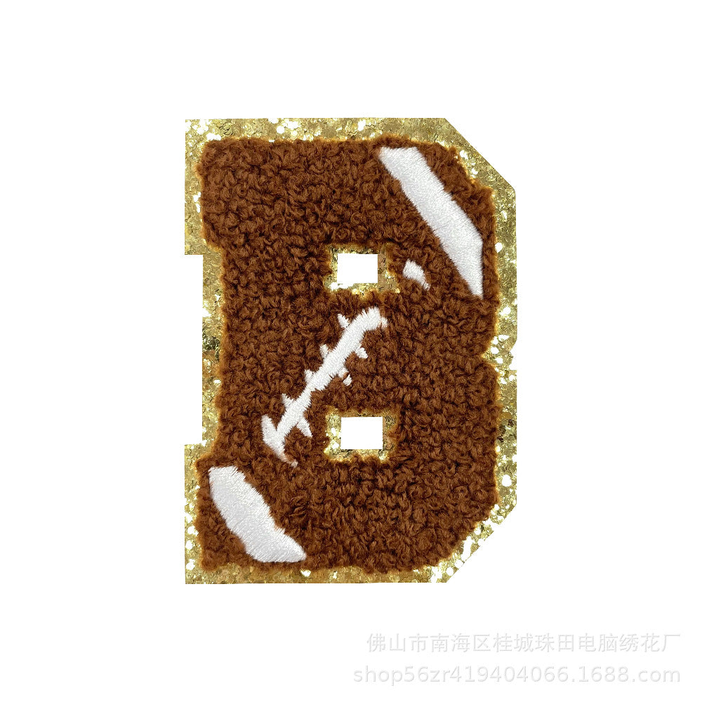 Wholesale Teacher S Day Chenille Embroidered Letter Bow Patch Set Self Adhesive Iron On DIY Decor For Shoes And Hats