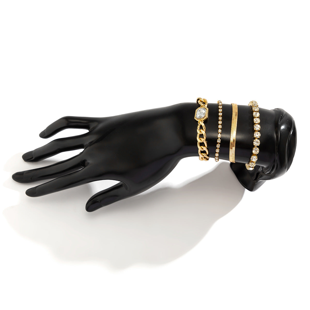 Pulsera de aleación de huesos de serpiente de apilamiento al por mayor