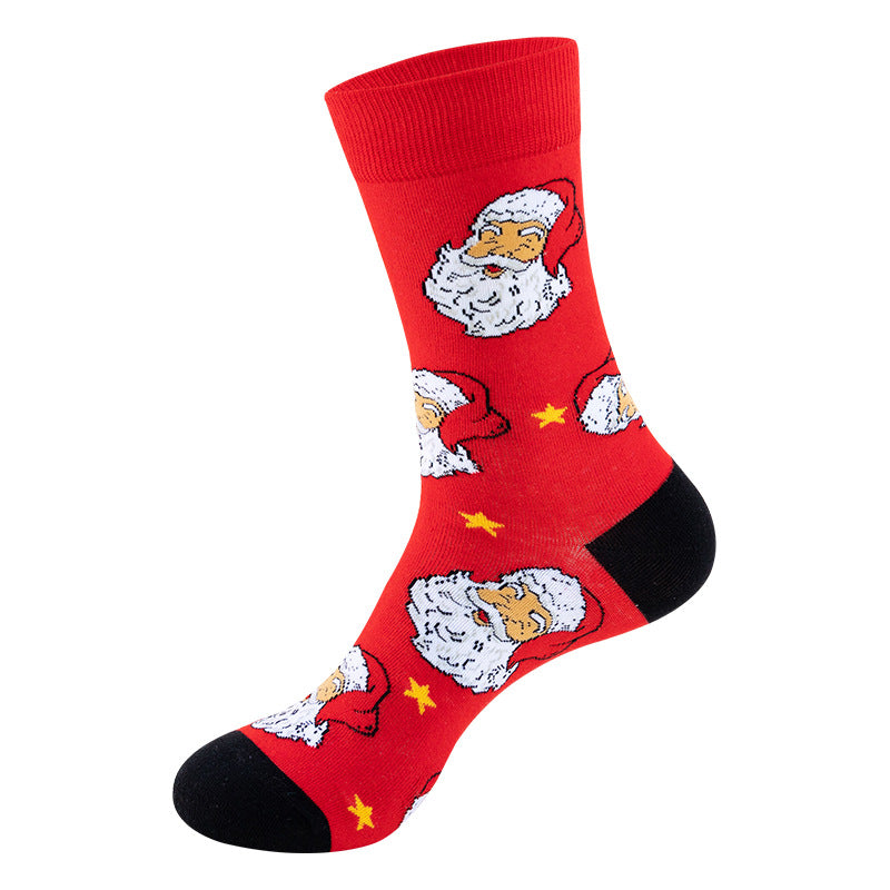Wholesale Christmas Socks Snowman Santa Claus Cartoon Mid-calf Socks