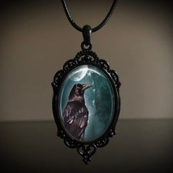 Wholesale Vintage Gothic style bat castle crow cross blood black cat church cemetery vampire vintage necklace